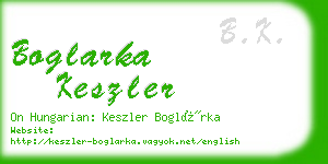 boglarka keszler business card